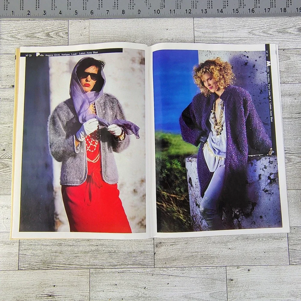 Anny Blatt Magazine 81 Knitting Patterns Sweaters Pullovers Cardigan 90s Vintage
